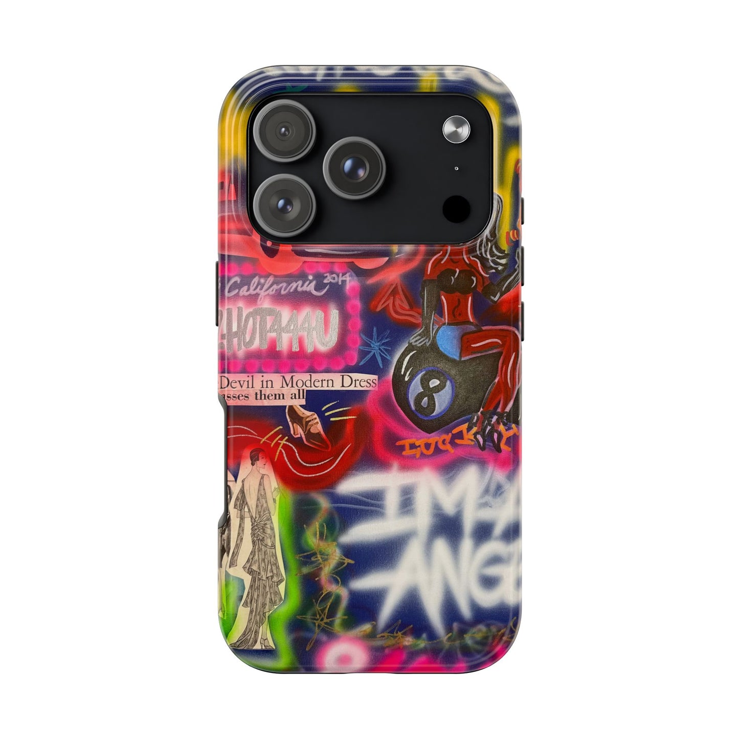 "im an angel" airbrush iPhone case