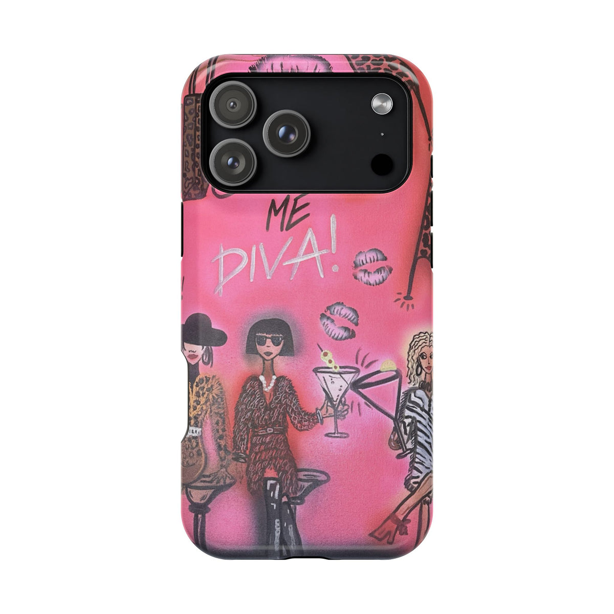 MagSafe "party diva" airbrush iPhone case