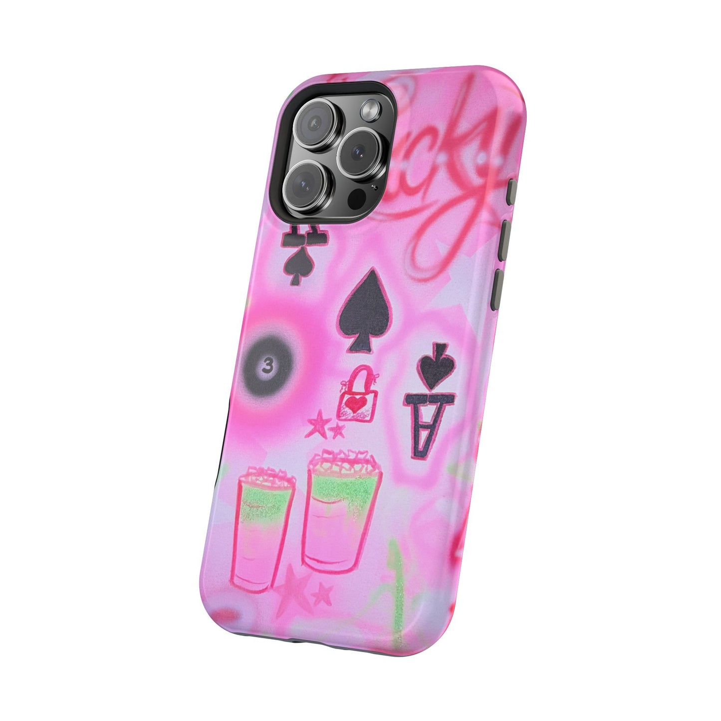 MagSafe "lucky ace" airbrush iPhone case