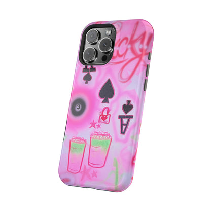 MagSafe "lucky ace" airbrush iPhone case