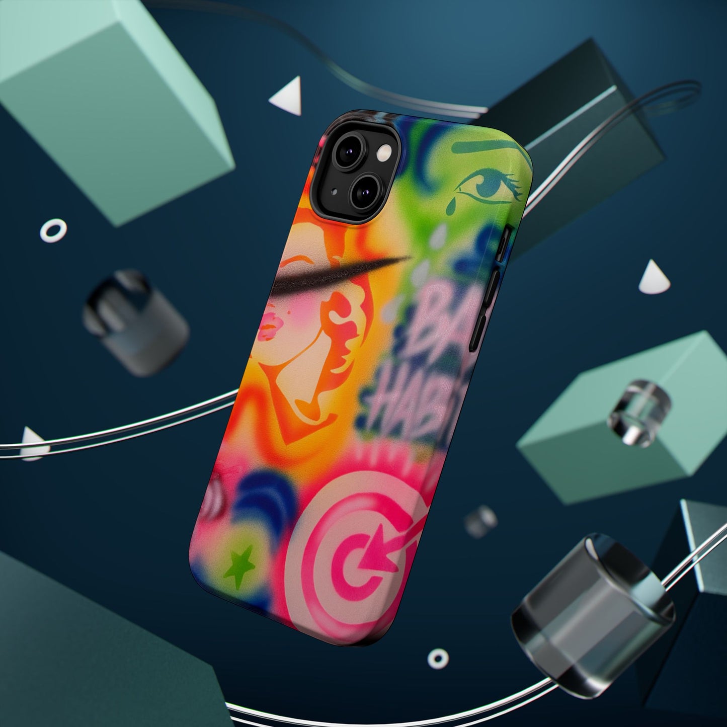 MagSafe „schlechte Angewohnheiten“ Airbrush iPhone Hülle