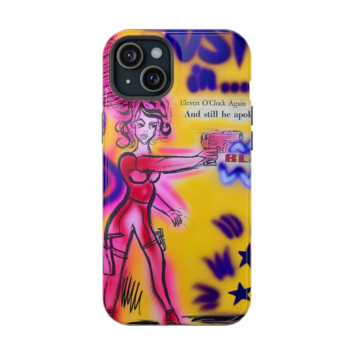 MagSafe "spiraling thoughts" airbrush iPhone case