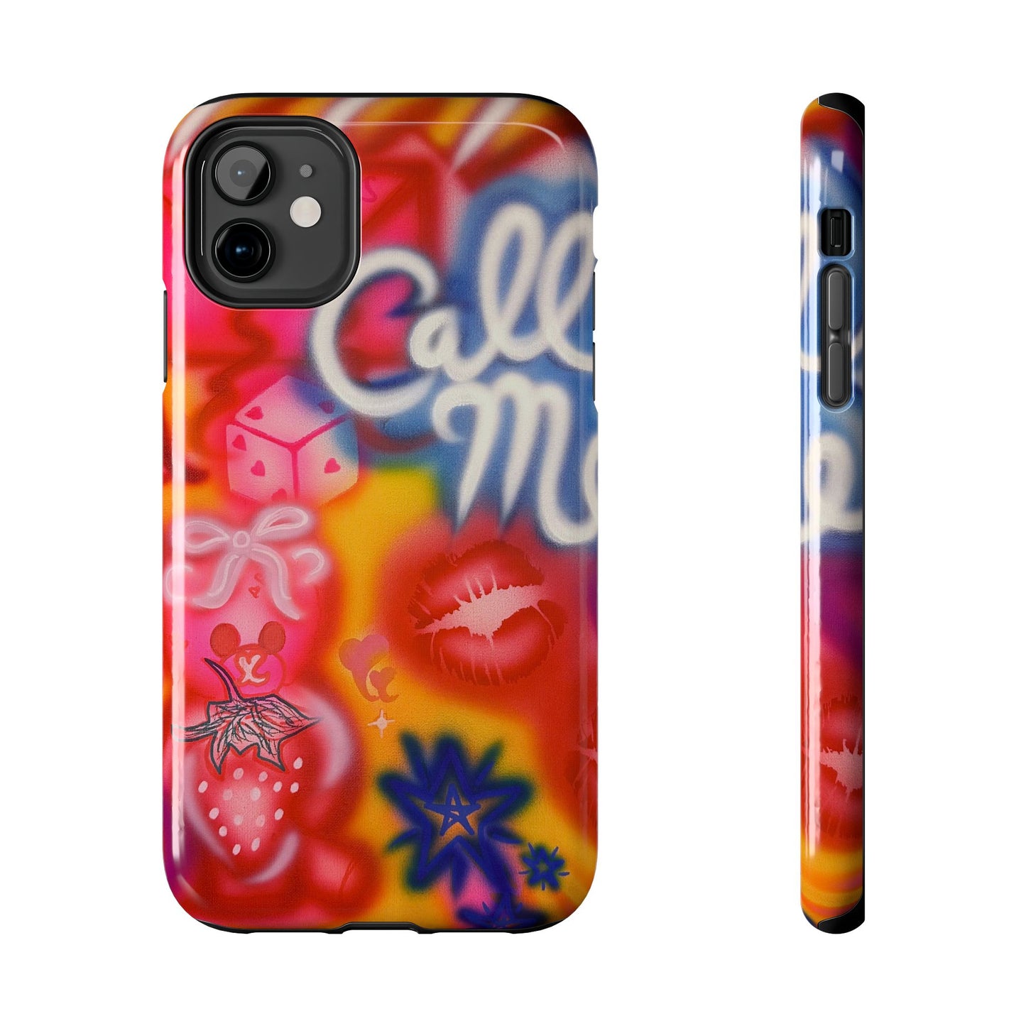 "CALL ME!" airbrush iPhone case