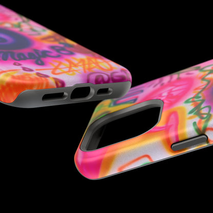 MagSafe "farbenfrohes Chaos" Airbrush-iPhone-Hülle
