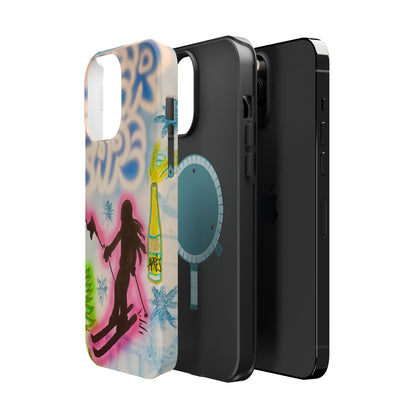 MagSafe "winter escape" airbrush iPhone case