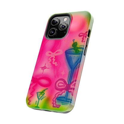"bow martini" airbrush iPhone case