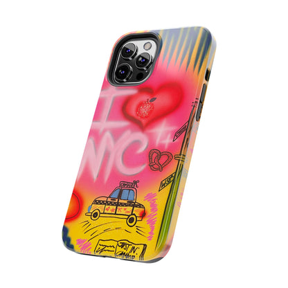 "in the city" airbrush iPhone case