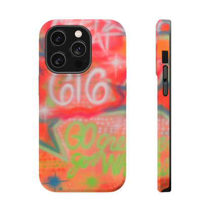 MagSafe custom @msualphaphi airbrush iPhone case