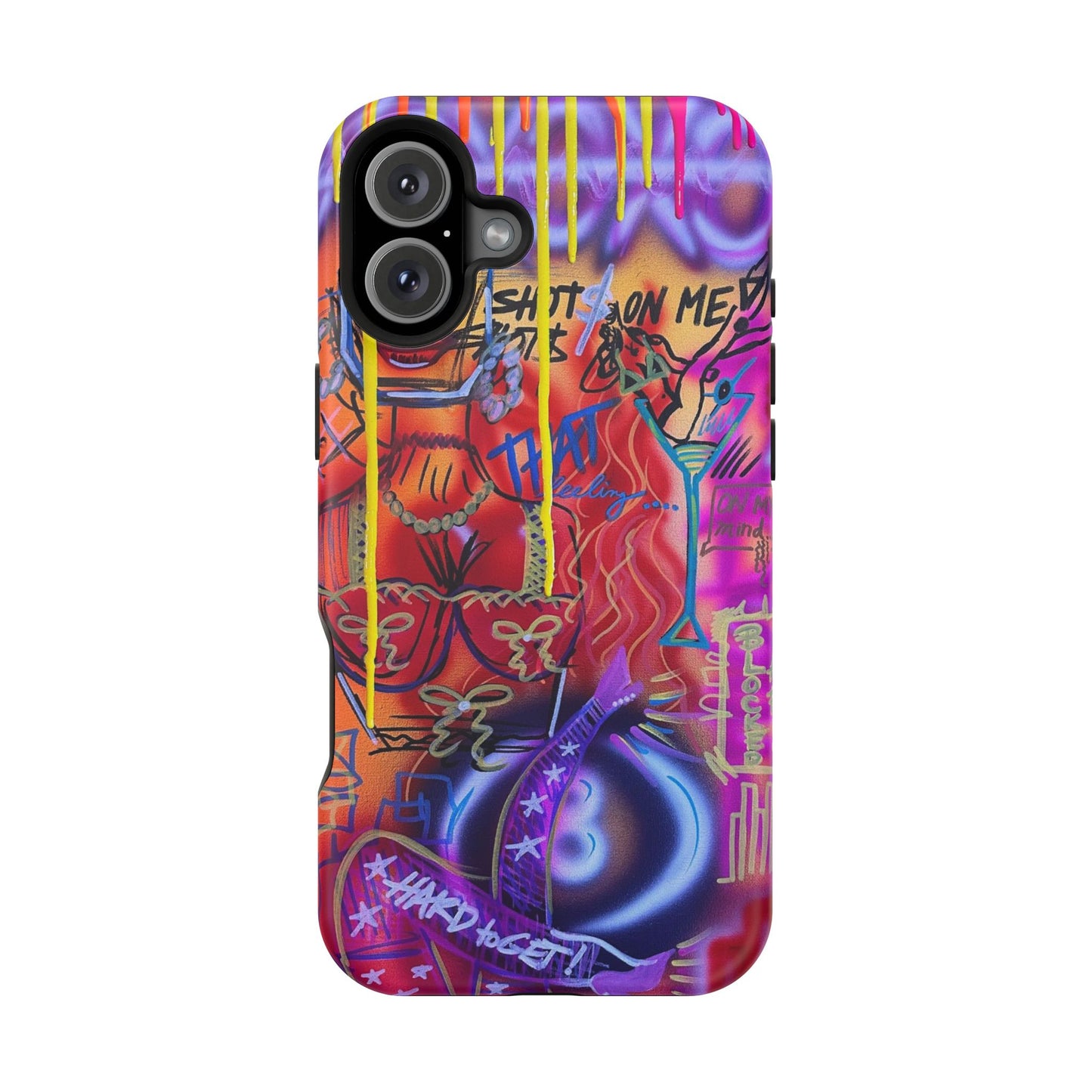MagSafe "shots on me!" Airbrush iPhone Hülle