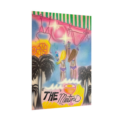 "kinis & tinis" airbrush rolled print