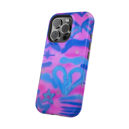 MagSafe "blue camo" airbrush iPhone case