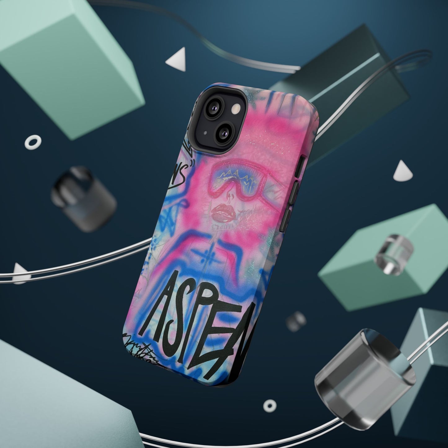 MagSafe "aspen aspirations" airbrush iPhone case