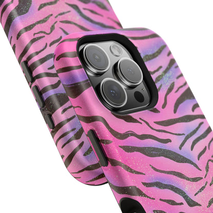 MagSafe "glitter zebra" airbrush iPhone case