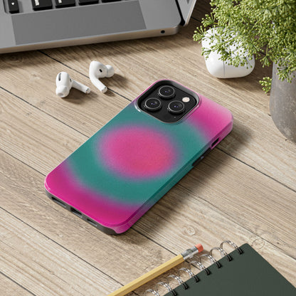"watermelon swirl" aura airbrush iPhone case