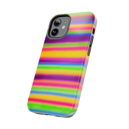 "colorful stripes" airbrush iPhone case