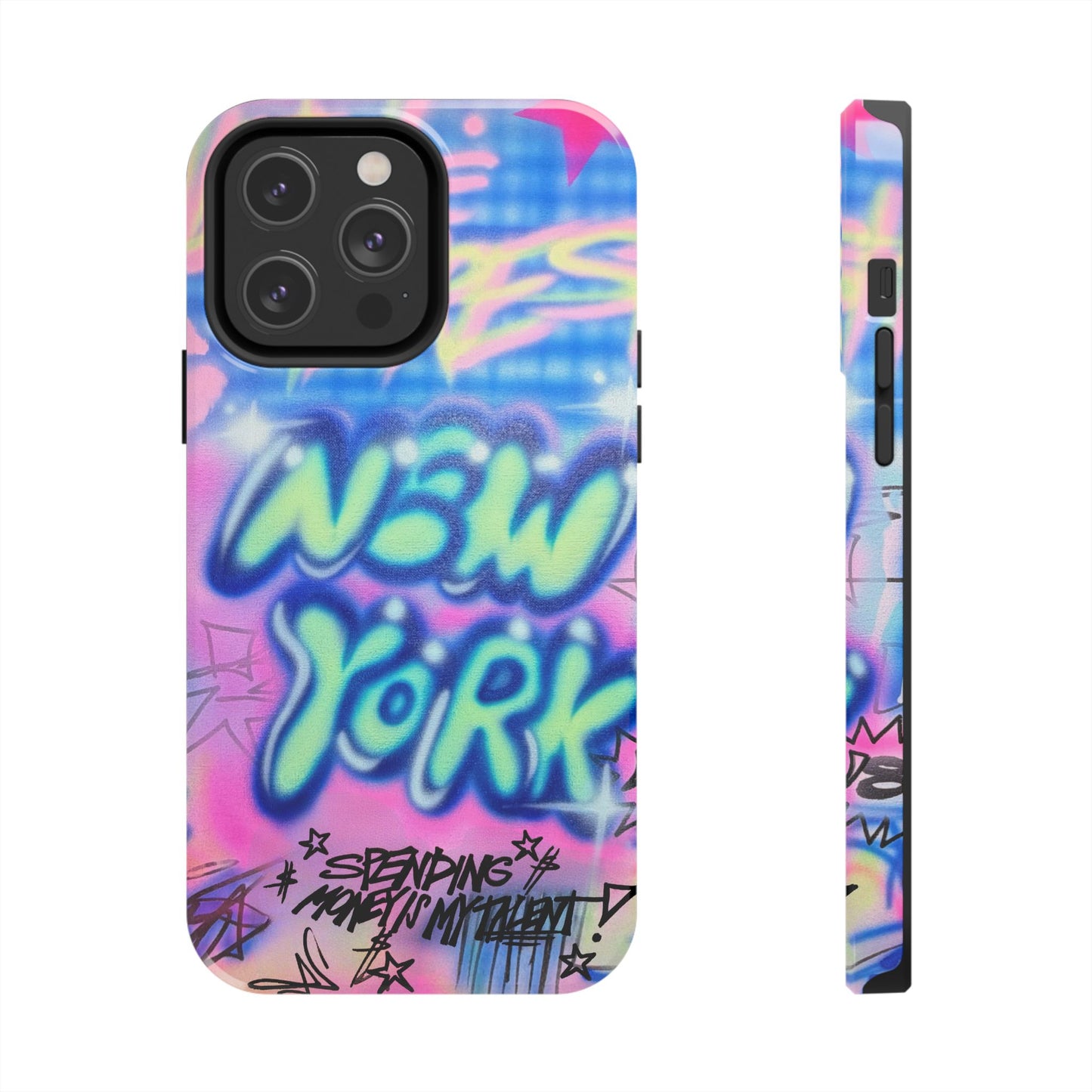 "spending money is my talent" airbrush iPhone case