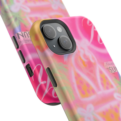 MagSafe "santa monica strawberry" airbrush iPhone case