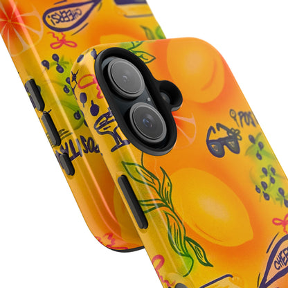"citrus coastline" airbrush iPhone case