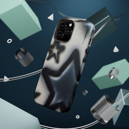 MagSafe "black & white stars" airbrush iPhone case