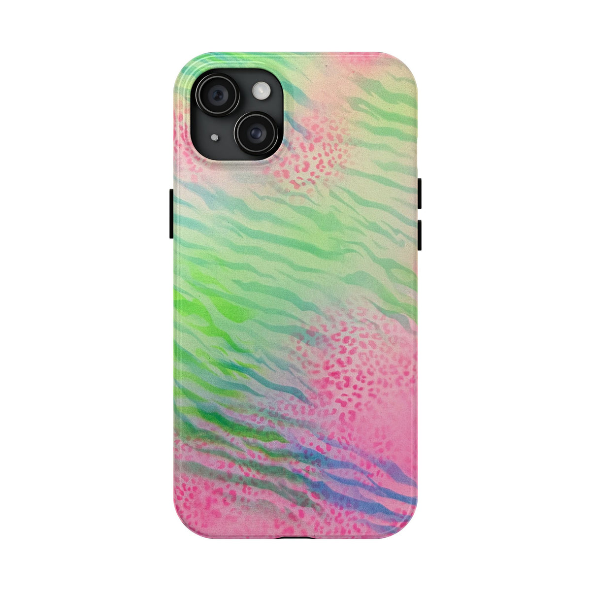 "teal cheetah" airbrush iPhone case
