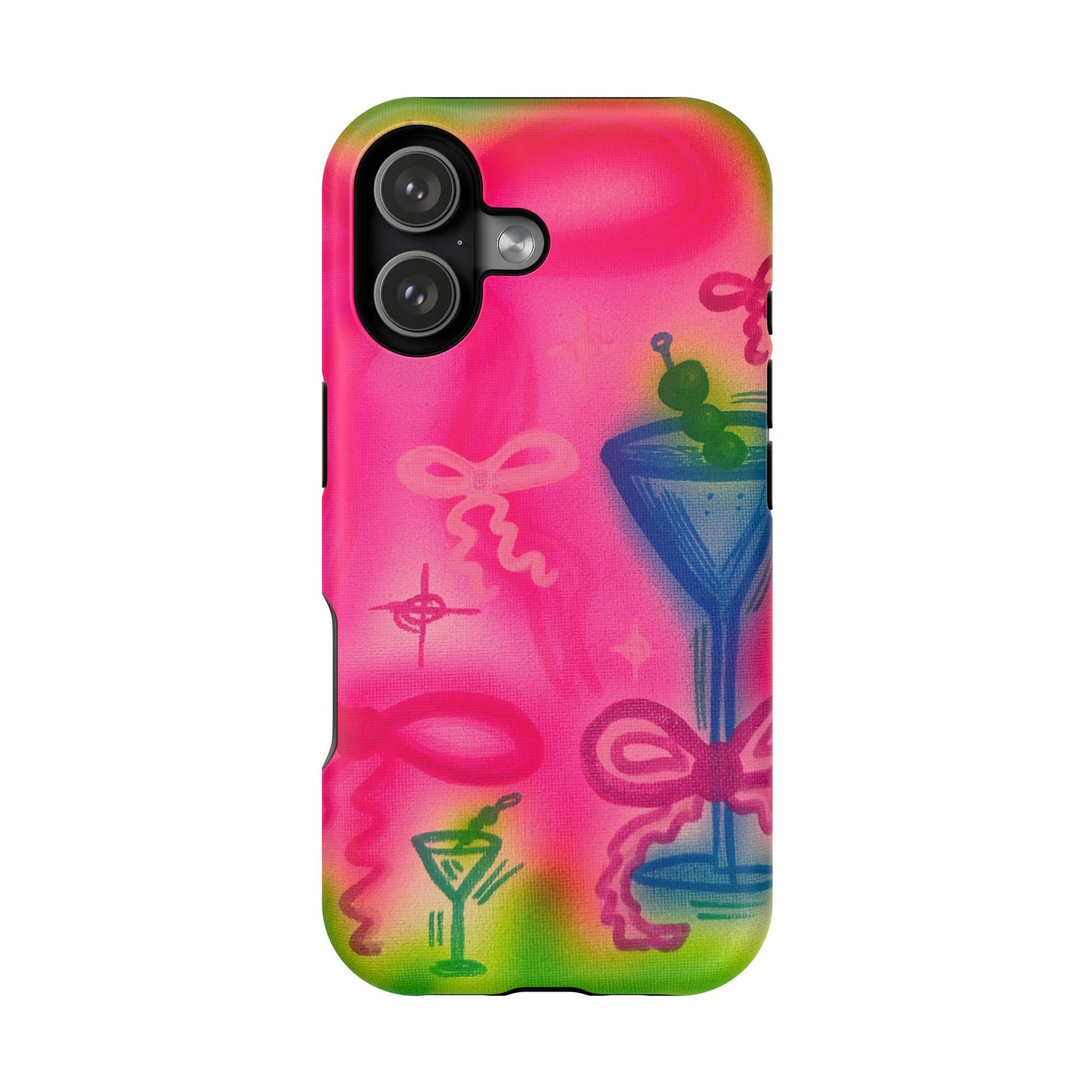 MagSafe „Bow Martini“ Airbrush-iPhone-Hülle