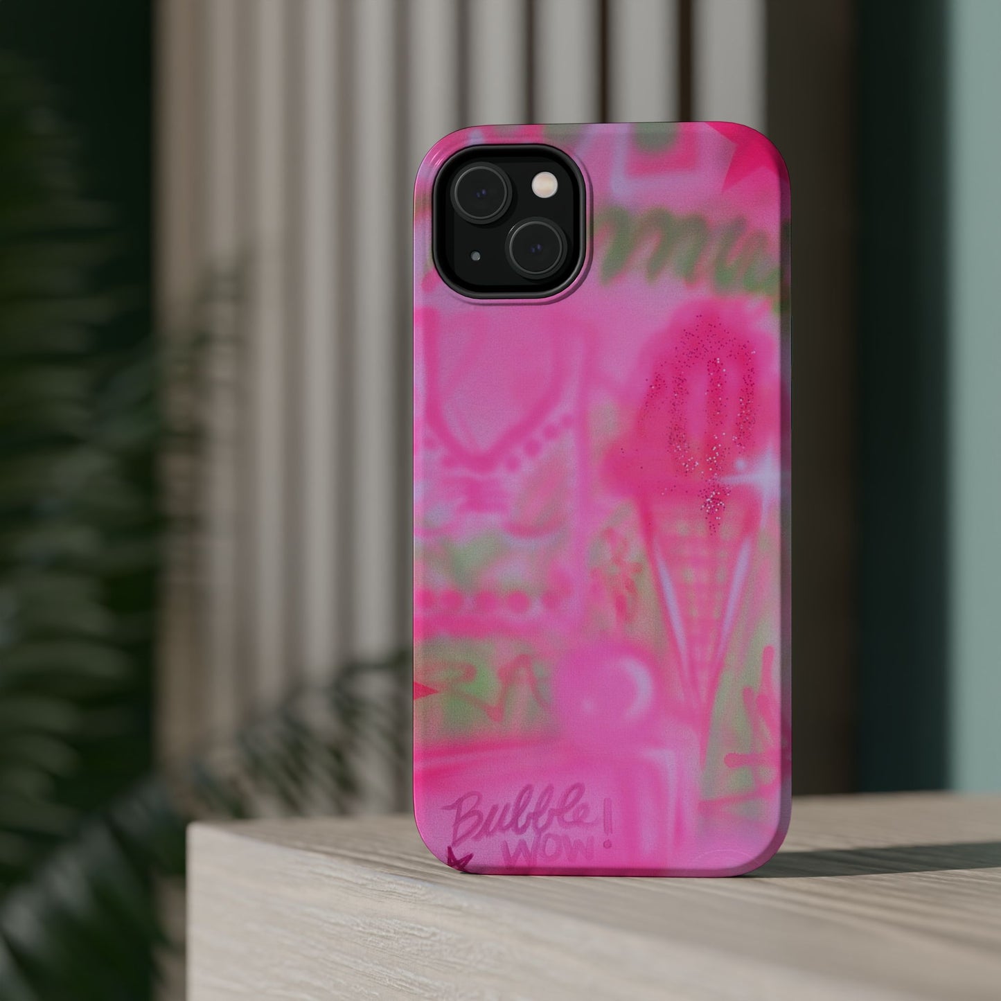 MagSafe "miami matcha" airbrush iPhone case