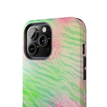 "teal cheetah" airbrush iPhone case