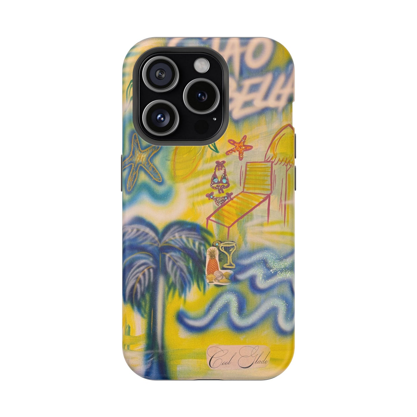 MagSafe "ciao bella" airbrush iPhone case