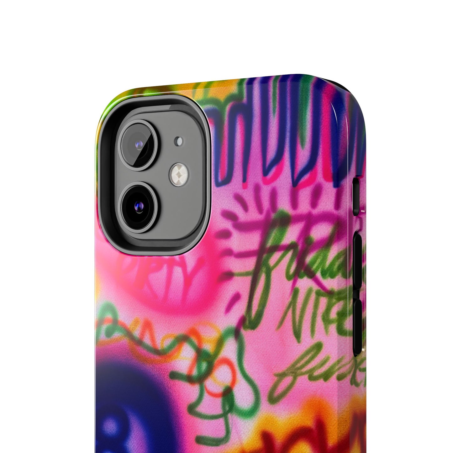 "colorful chaos" airbrush iPhone case