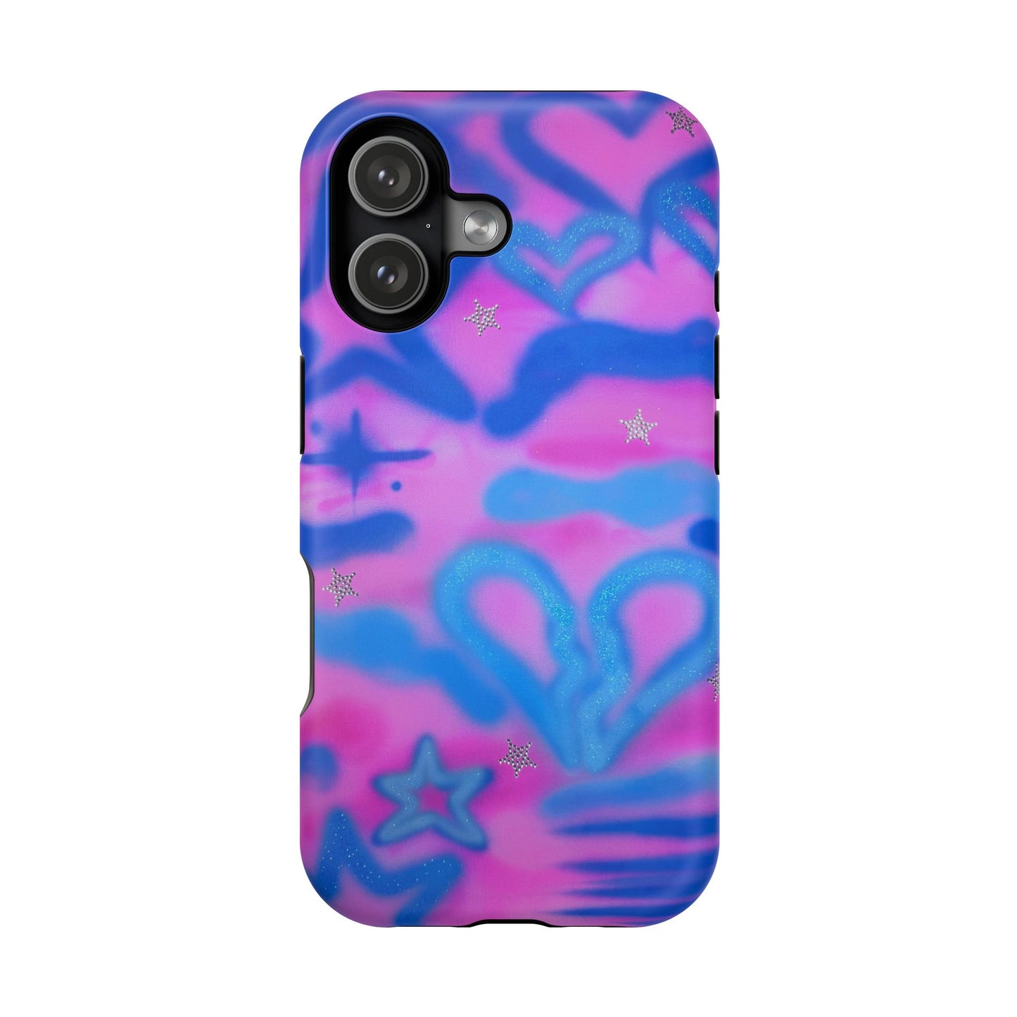 MagSafe "blue camo" airbrush iPhone case