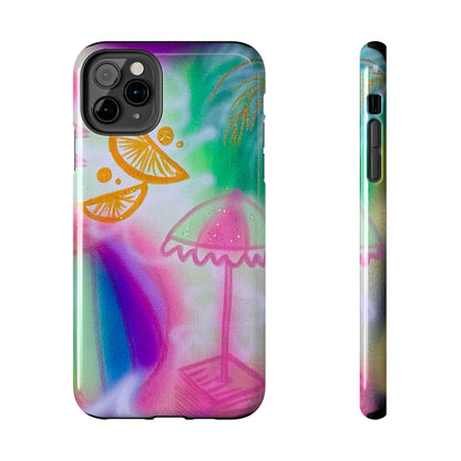 "on the beach" airbrush iPhone case
