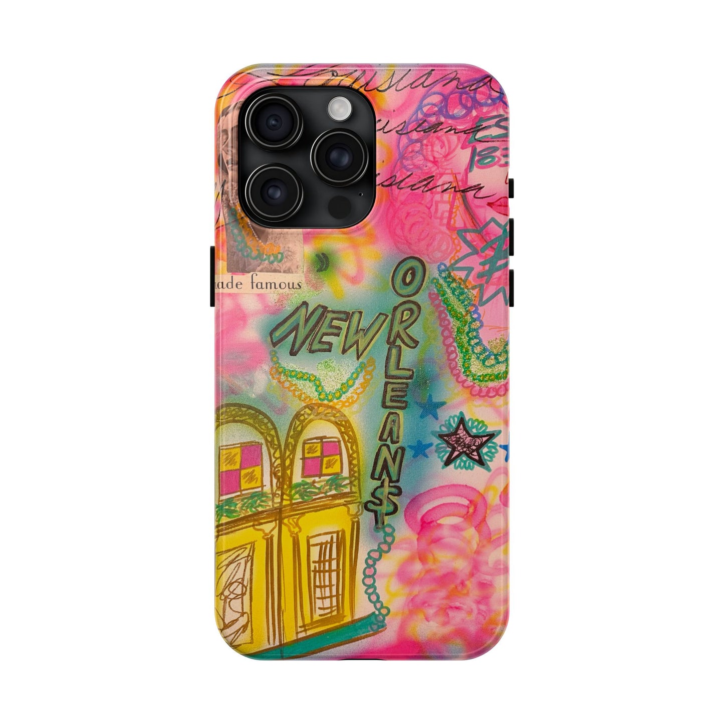 "new orleans, la" airbrush iPhone case