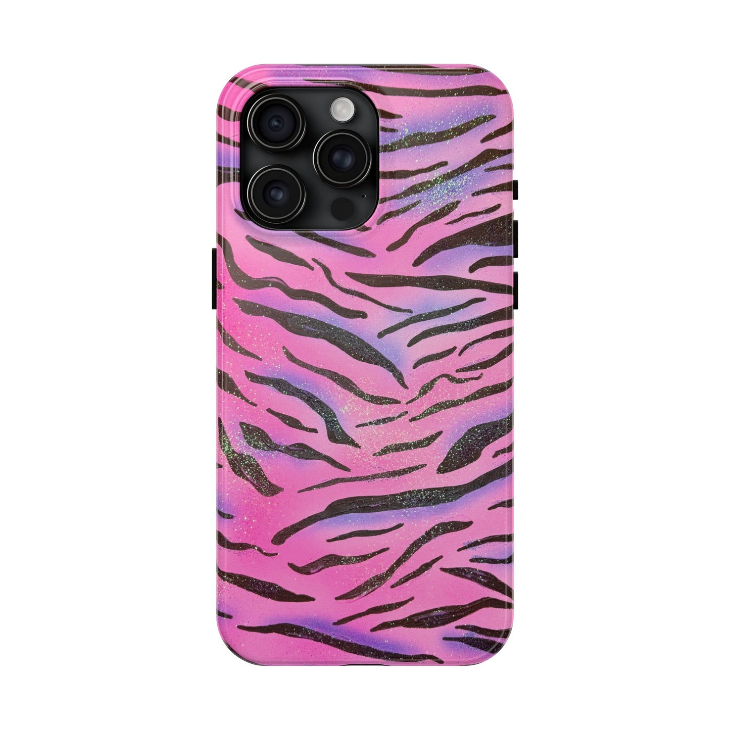 "glitter zebra" airbrush iPhone case