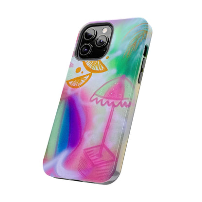 "on the beach" airbrush iPhone case