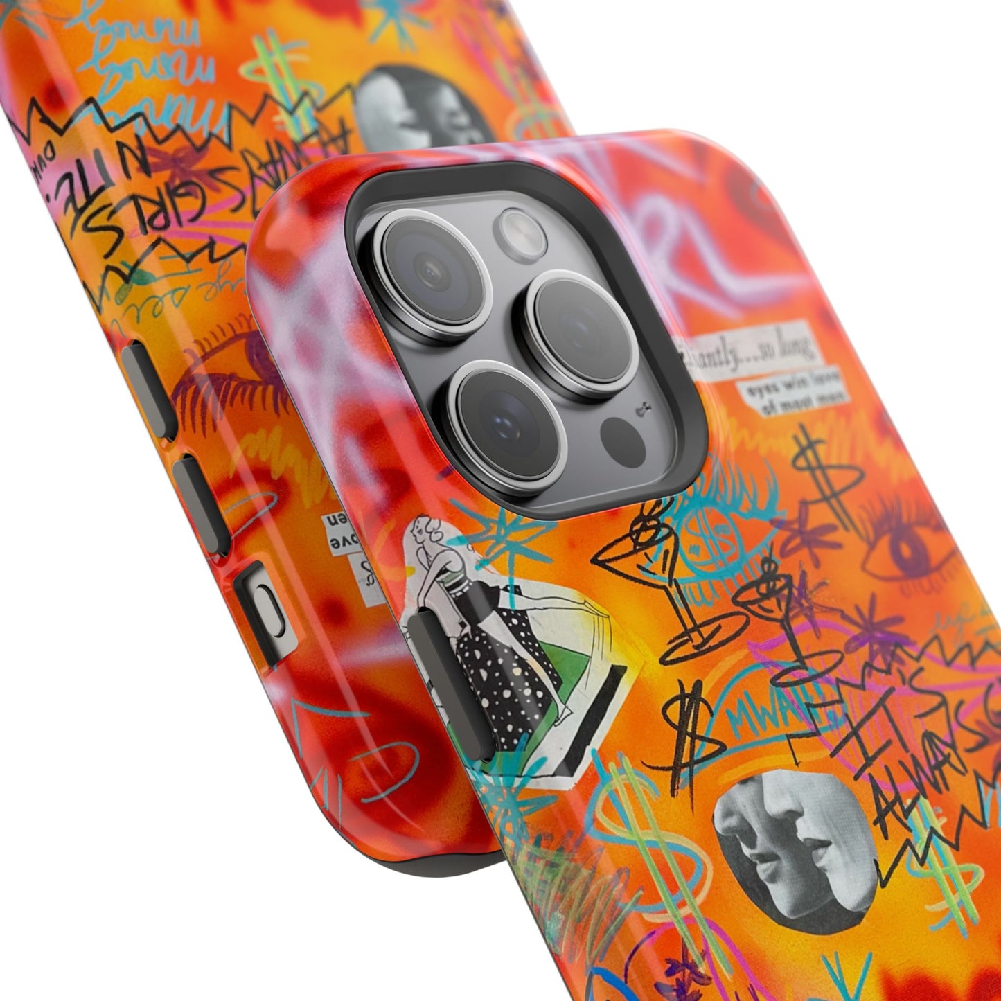 MagSafe „reich, jung, heiß“ Airbrush iPhone Hülle