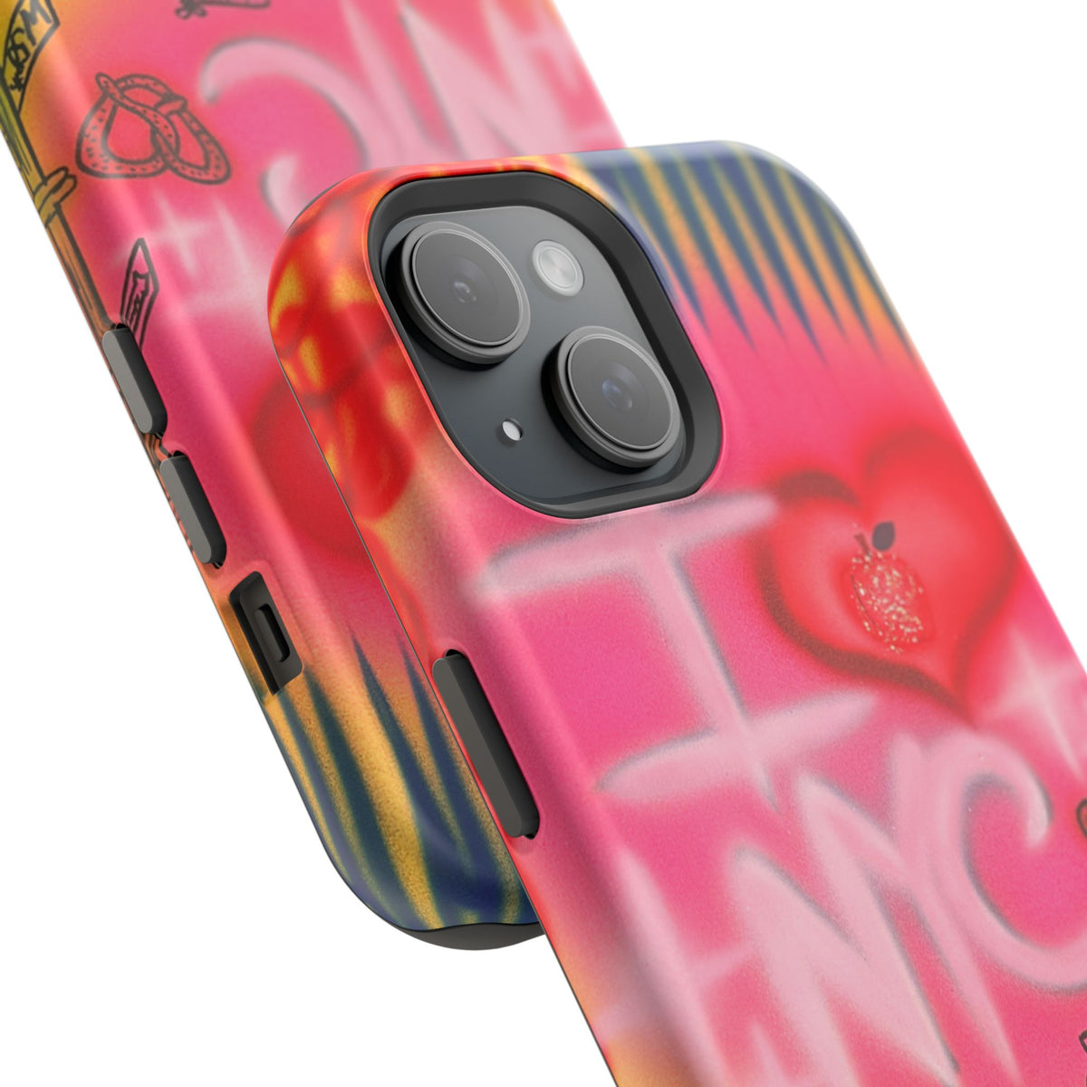 MagSafe „In der Stadt“ Airbrush iPhone-Hülle