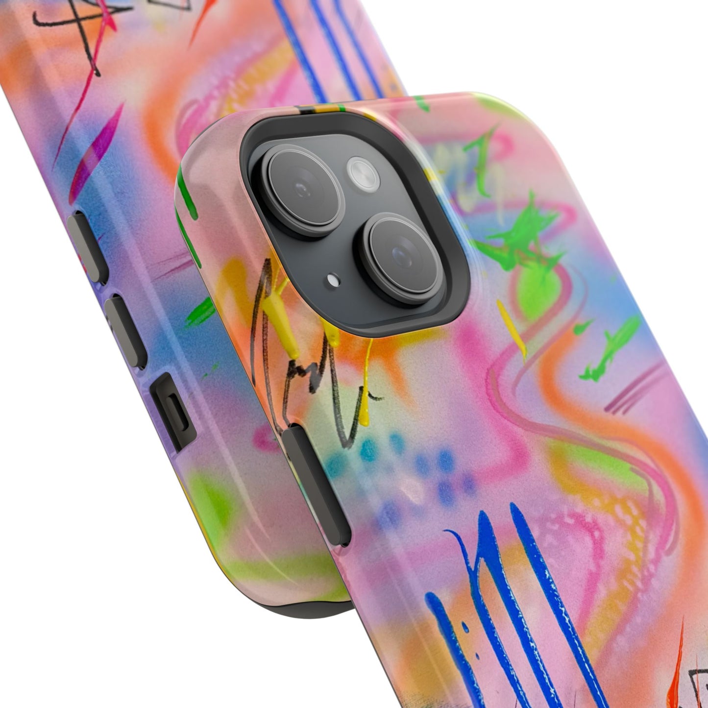 MagSafe "neon haze" airbrush iPhone case