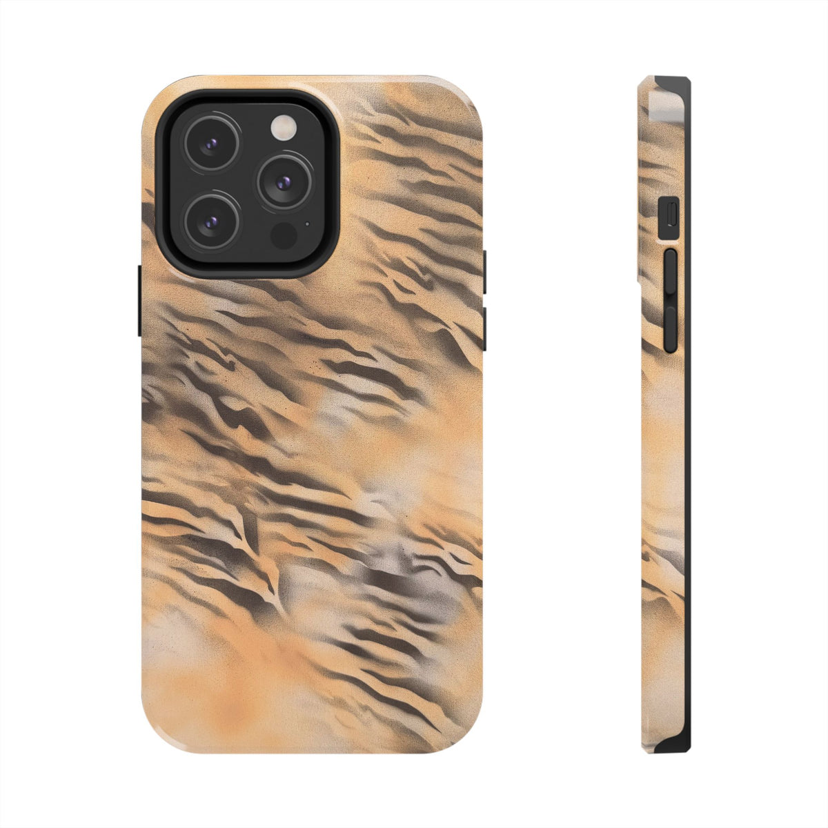 neutral tiger airbrush iPhone case