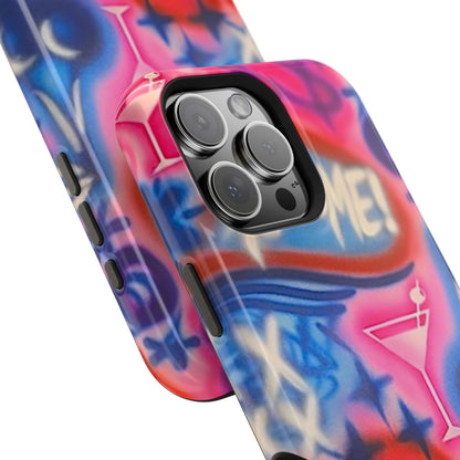 MagSafe "kiss me pt. 2" Airbrush iPhone Hülle