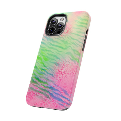 "teal cheetah" airbrush iPhone case