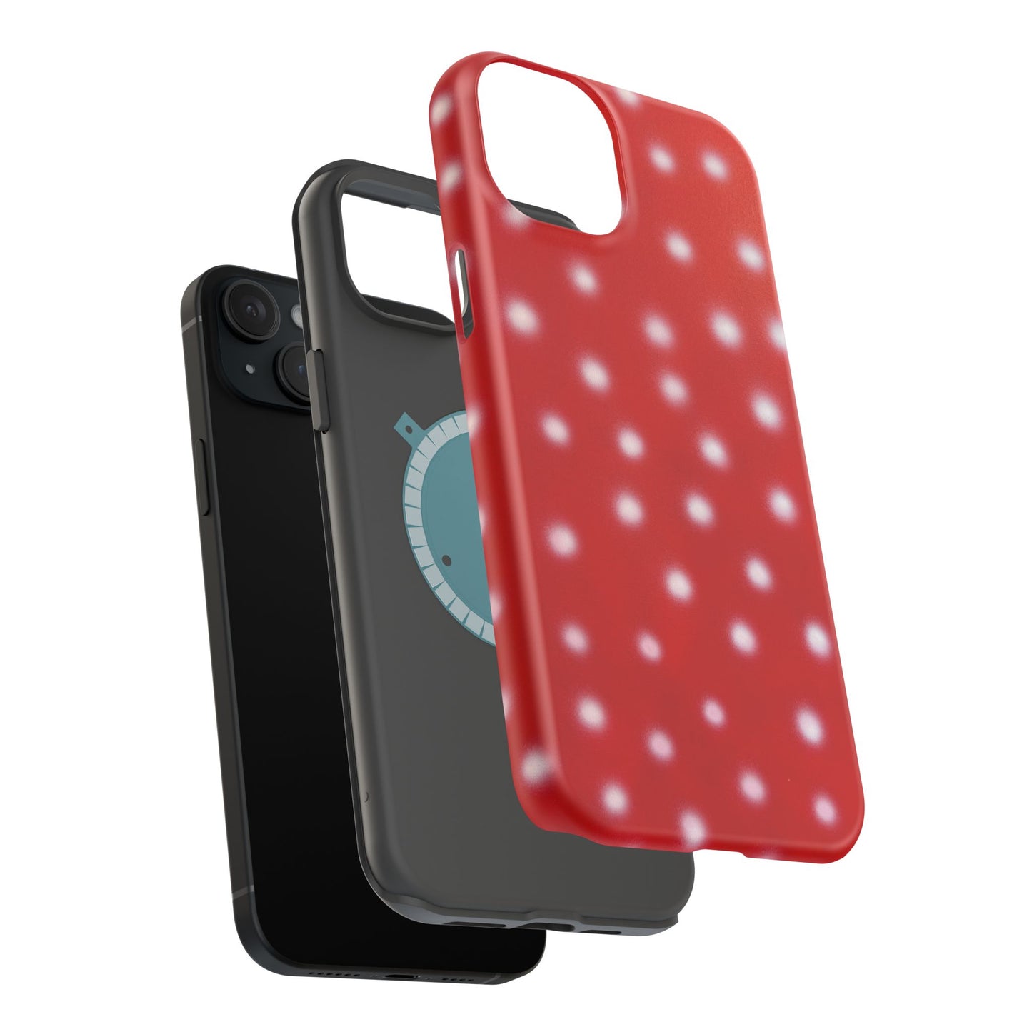MagSafe "cherry crush polka dot" airbrush iPhone case