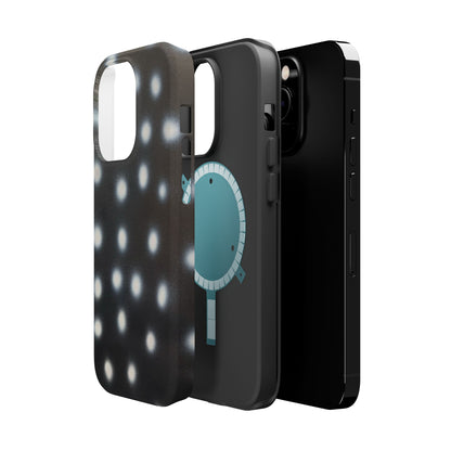 MagSafe "coconut noir polka dot" airbrush iPhone case