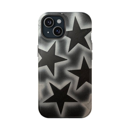 MagSafe "chrome stars" airbrush iPhone case