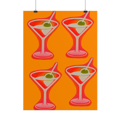"shaken, not stirred" airbrush rolled print