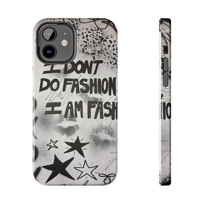 "i am fashion" airbrush iPhone case