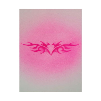 "trampstamp" airbrush rolled print