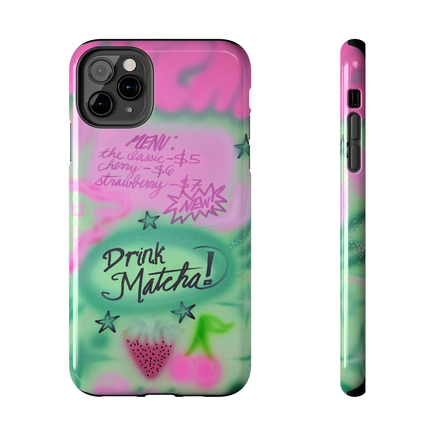 "matcha!" airbrush iPhone case