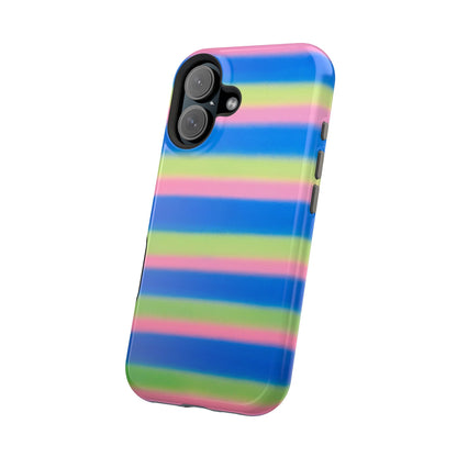 MagSafe "sherbet stripes" airbrush iPhone case