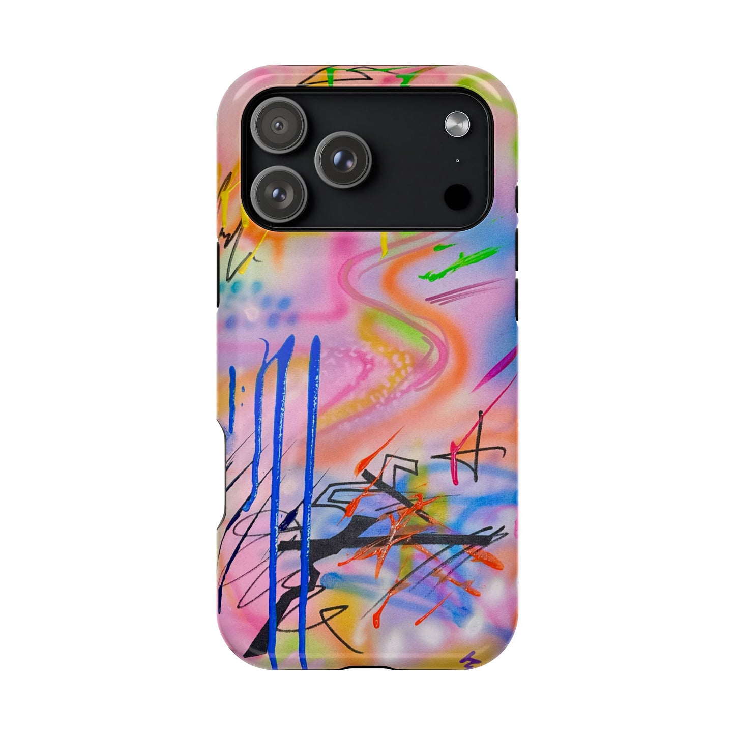MagSafe "neon haze" airbrush iPhone case