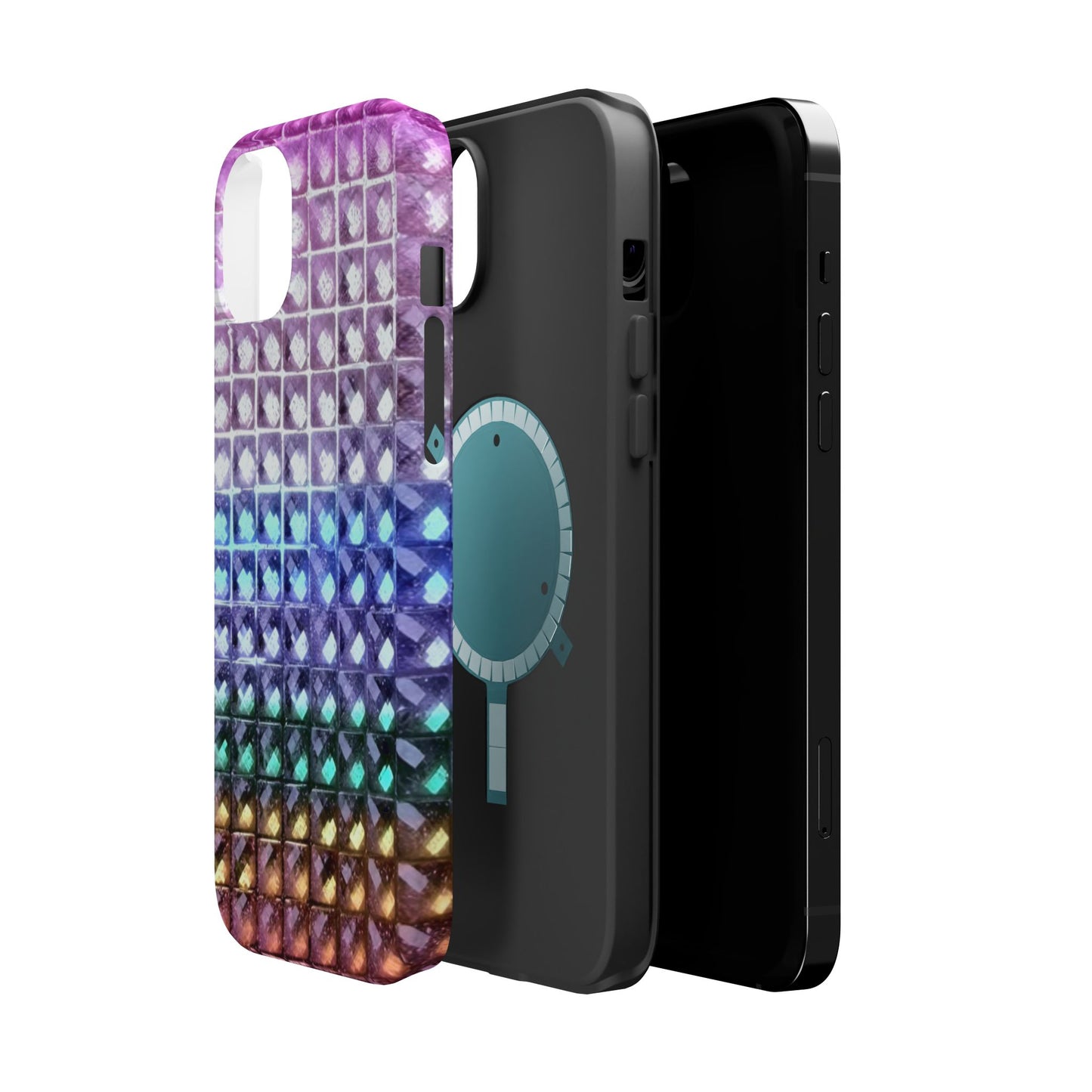 MagSafe "multicolor studs" airbrush iPhone case